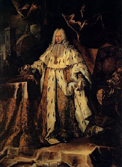 RICHTER, Johan Official portrait of Gian Gastone France oil painting art